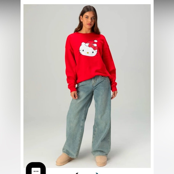 Hello Kitty Christmas sweatshirt NWT/Size L - Picture 2 of 2